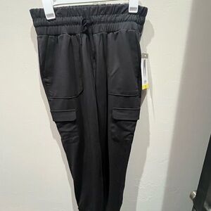 Black Cargo Joggers